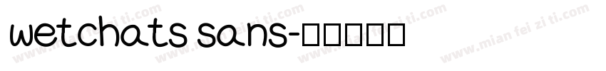 wetchats sans字体转换